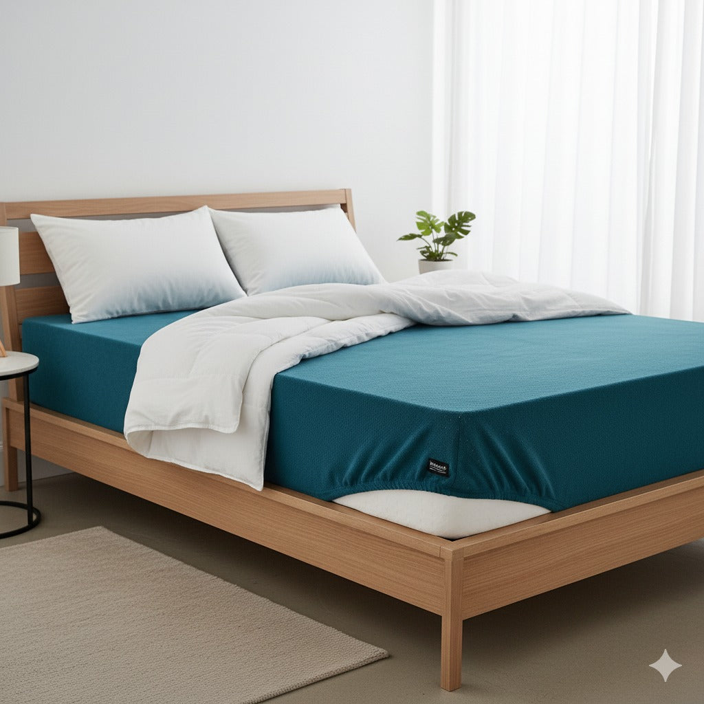 Waterproof, Soft & Breathable Fitted Bed Cover