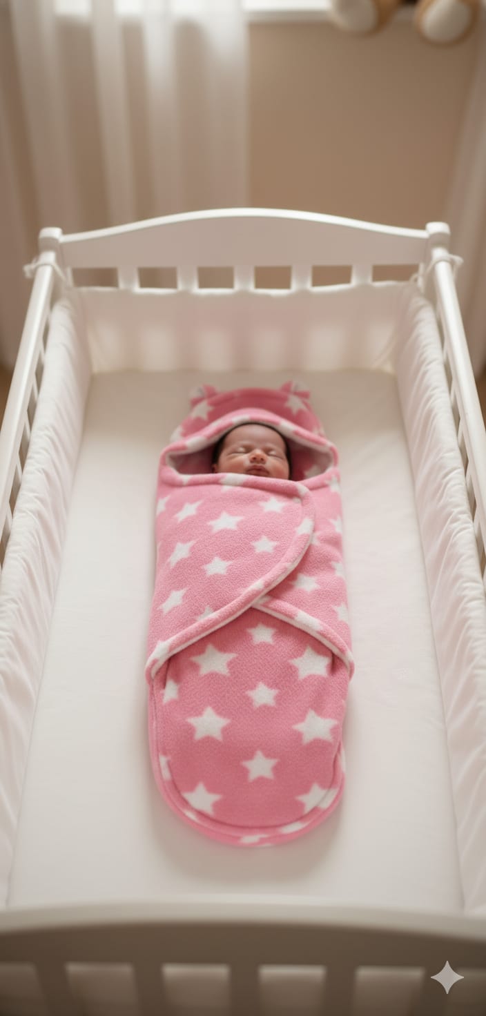 Velvet Baby Sleeping Bag and Carry Nest