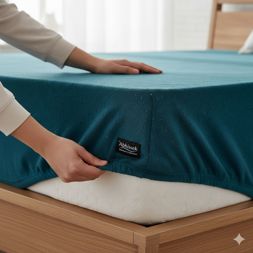 Waterproof, Soft & Breathable Fitted Bed Cover