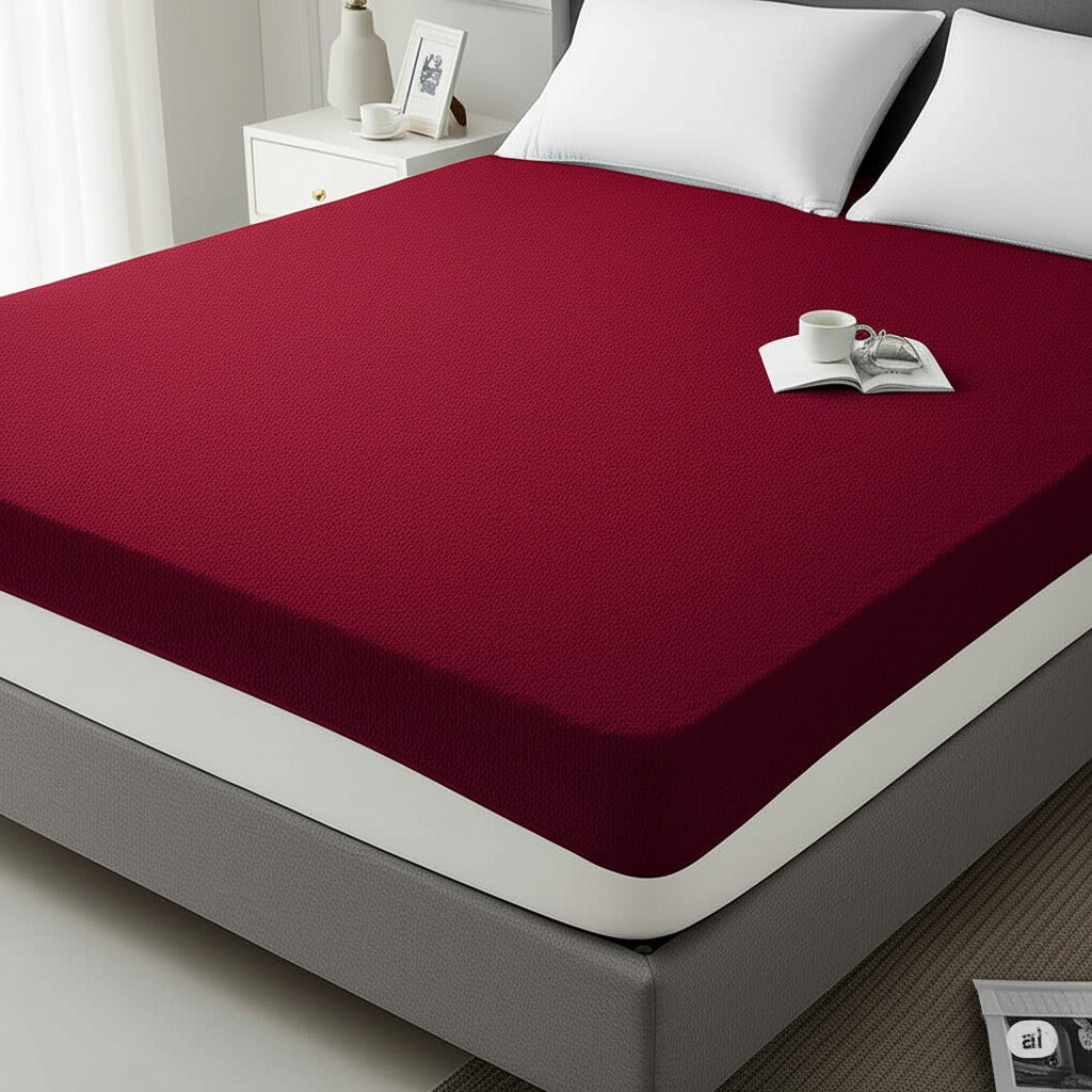 Waterproof, Soft & Breathable Fitted Bed Cover
