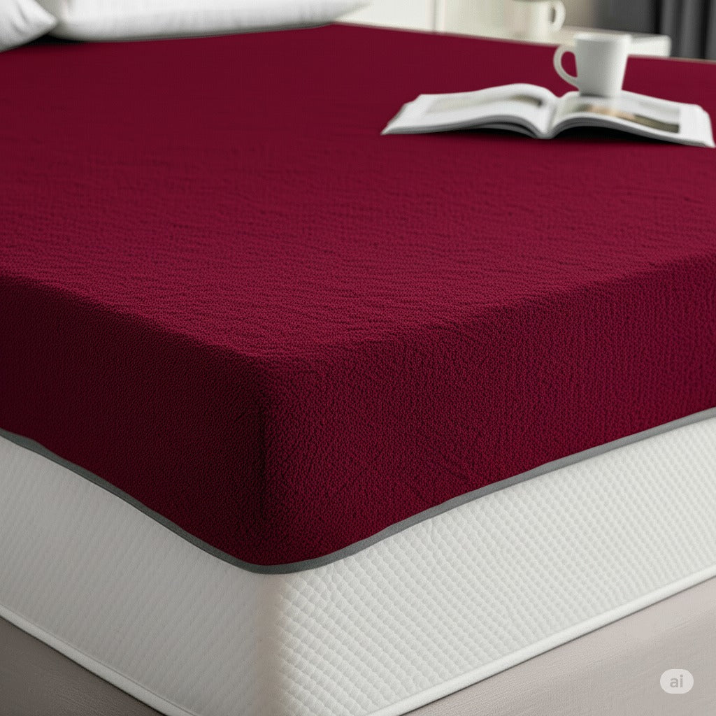 Waterproof, Soft & Breathable Fitted Bed Cover